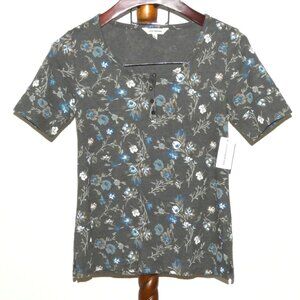 Lucky Brand floral pullover top shirt